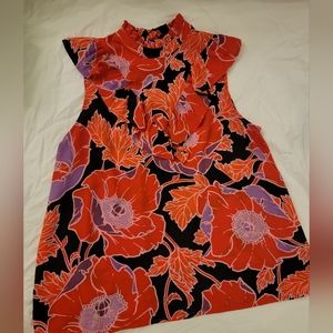 Who What Wear floral sleeveless tank, Sz Medium